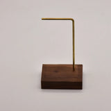 Wooden Base Alloy Pole Bracelet Earring Stand JA0444