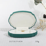 15.5x10.5x4.8cm Red/Green/Blue PU Leather Jewelry Storage Box
