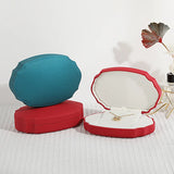 15.5x10.5x4.8cm Red/Green/Blue PU Leather Jewelry Storage Box