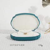 15.5x10.5x4.8cm Red/Green/Blue PU Leather Jewelry Storage Box