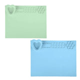 20x16 in Silicone Painting Mat for Resin Casting with Cup - Green