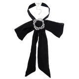 Exaggerated Chiffon Necklace for Women Rhinestone Bohemian Neck Chain