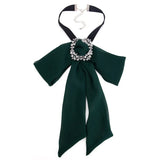 Exaggerated Chiffon Necklace for Women Rhinestone Bohemian Neck Chain