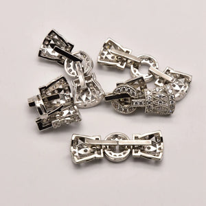 1 Pcs Silver Plated Metal Breasted Clasps for Jewelry Making