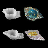 3D Conch Shell Silicone Mold Makeup Sponge Egg Storage Box Epoxy Resin DIY