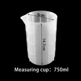Clear Silicone Measuring Cup 750/350ML for DIY Jewelry Making