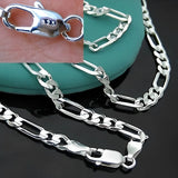925 Silver 4MM Chain Necklace 16-30 Inch Length