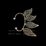 Elf Ear Cuff Maple Leaf Zircon Earring Fairy Cosplay