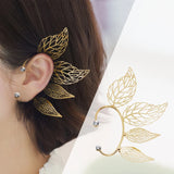 Elf Ear Cuff Maple Leaf Zircon Earring Fairy Cosplay