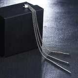European Long Metal Chains Tassel Earring for Women Ear Cuff