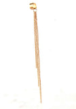 European Long Metal Chains Tassel Earring for Women Ear Cuff