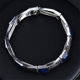Vintage Silver Charm Elastic Bracelet for Men & Women