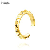 Gold-plated CZ Ear Clips No Piercing Cartilage Earrings Women Jewelry