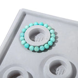 Gray Flocked Bead Board Bracelet Necklace Organizer Tray Jewelry DIY Craft Tool
