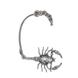Gun Scorpion Crystal Right Ear Cuff Earrings for Women Exaggerated Personality