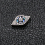 CZ Shell Eye Charms Pendants Copper Jewelry Making