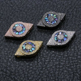 CZ Shell Eye Charms Pendants Copper Jewelry Making