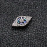 CZ Shell Eye Charms Pendants Copper Jewelry Making
