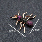 High CZ Stone Ant Insect Pendant for DIY Jewelry