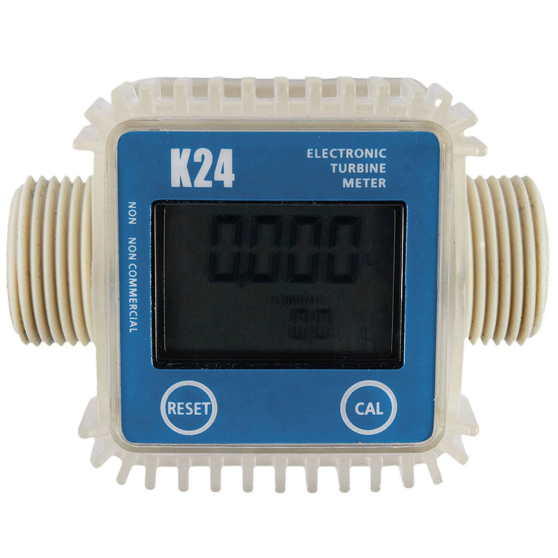 K24 Lcd Turbine Digital Fuel Flow Meter for Chemicals Water