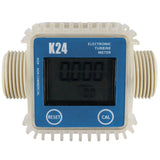K24 Lcd Turbine Digital Fuel Flow Meter for Chemicals Water