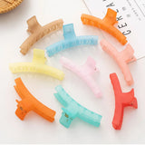 Acrylic Frosted Hair Clips Large Geometry Headwear for Girl Hair Accessories