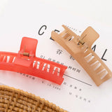 Acrylic Frosted Hair Clips Large Geometry Headwear for Girl Hair Accessories
