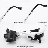 LED Head-mounted Magnifier 8/15/23X Lens for Jewelry Watch Repair Tool