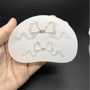 1 Lace Bow Liquid Silicone Mold for Resin Jewelry Pendant Necklace