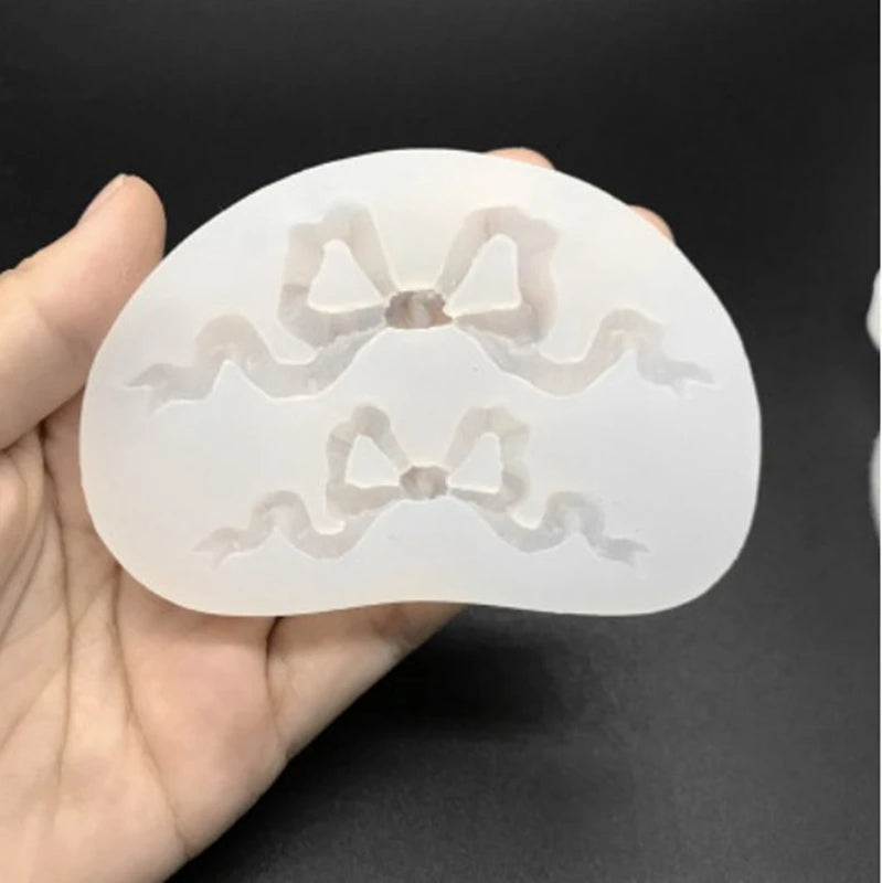 1 Lace Bow Liquid Silicone Mold for Resin Jewelry Pendant Necklace