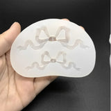 1 Lace Bow Liquid Silicone Mold for Resin Jewelry Pendant Necklace