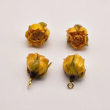 1 Pcs/Lot 19mm*13mm Yellow Rose Real Flower Shape Accessories
