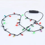 Mini Flashing Light-up Christmas Necklace 8 LED NIN668