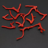 1 Pcs Natural Red Coral Beads Branch Shape Necklace Charms for Jewelry Making
