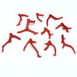 1 Pcs Natural Red Coral Beads Branch Shape Necklace Charms for Jewelry Making