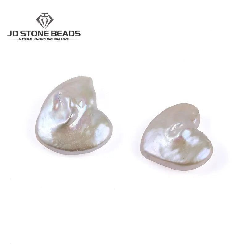 Natural Baroque Freshwater Pearl Heart Bead Necklace
