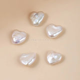 Natural Baroque Freshwater Pearl Heart Bead Necklace