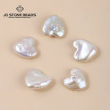 Natural Baroque Freshwater Pearl Heart Bead Necklace