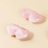 1 Pcs Rose Pink Crystal Stones Heart To Heart Crafts Healing Love Toghter