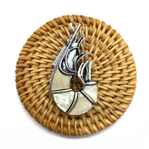 Abalone Shellfish Pendant Brooch Shell Pin Jewelry DIY Earrings Necklace 28x52mm