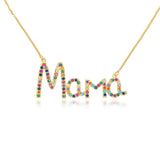 MaMa Letters Pendant Necklace Chain Gift Jewelry for Family Women