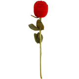 3D Red Rose Jewelry Box Wedding Ring Earrings Holder Gift Case