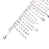 Rhinestone Tassel Anklet Chain Crystal Foot Jewelry Girl Gift