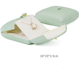 Pink Double Mesh Leather Ring Box Wedding Jewelry Box