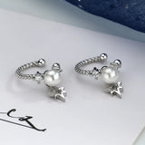 Punk Rock Clip Earrings Link Star Earcuffs Women Party Jewelry