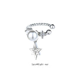 Punk Rock Clip Earrings Link Star Earcuffs Women Party Jewelry