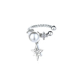 Punk Rock Clip Earrings Link Star Earcuffs Women Party Jewelry