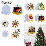 Snowflake Photo Frame Resin Silicone Mold DIY Craft Desktop Decor Tools