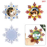Snowflake Photo Frame Resin Silicone Mold DIY Craft Desktop Decor Tools
