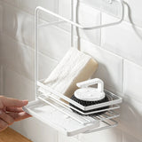Sponge Holder Dish Drainer Countertop Soap Rack Sink Tray Drain Rag Wall Mounted